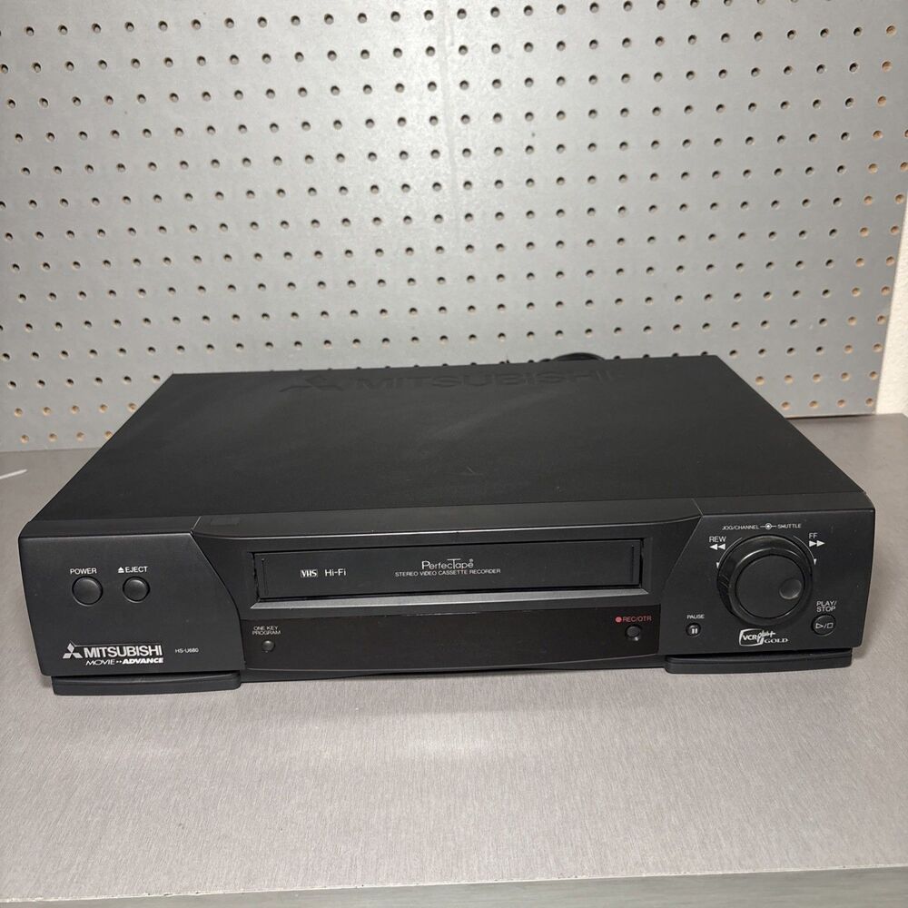 Mitsubishi HS-U680 VCR Plus+ Gold Video Cassette VHS Hi-Fi No Remote Tested